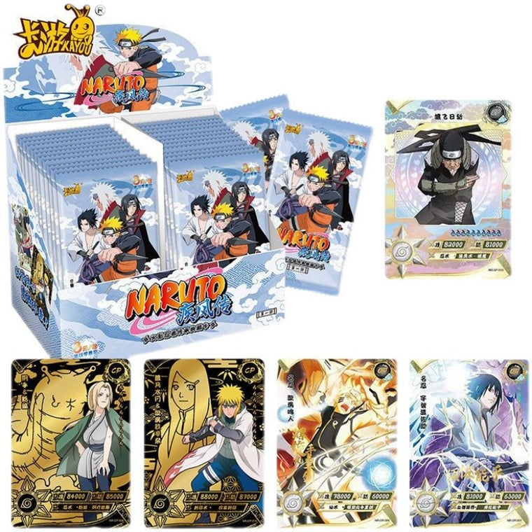 KAYOU Naruto Collectible Cards 3 Yuan Series 1 Booster Box Anime TCG Trading Cards
