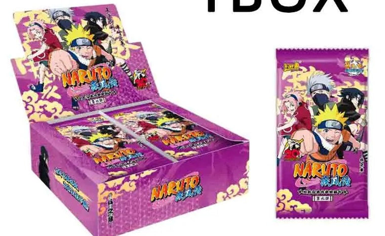 KAYOU Naruto Collectible Cards 2 Yuan Series 6 Booster Box Anime TCG Trading Cards