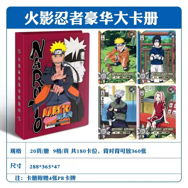 KAYOU Naruto Collectible Cards Card Binder Album Anime TCG Trading Cards