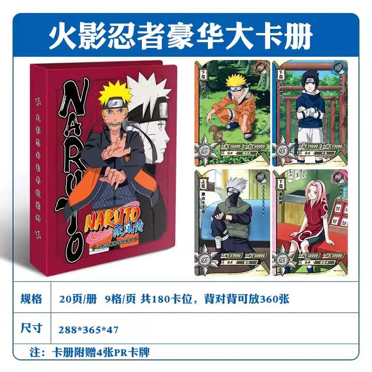 KAYOU Naruto Collectible Cards Card Binder Album Anime TCG Trading Cards